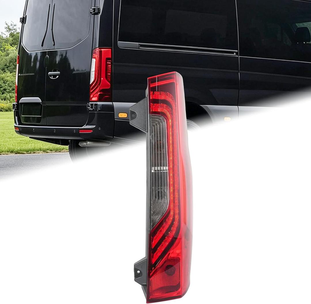 LED Tail Light Compatible with 2019-2025 Mercedes/Freightliner Sprinter RH
Duolctrams, Rear Lamp Assembly, Right Passenger Side, With Circuit and Bulbs