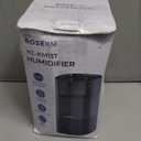 ROSEKM Humidifiers for Bedroom, 2.0L Cool Mist Humidifier for Home Plant and Baby Nursery, Quiet Ultrasonic Humidifier with 360 Nozzle, Auto Shut-Off, Filterless, Black