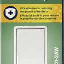Leviton 15 Amp Decora Antimicrobical Wall Switch Single-Pole, White, 5601-2AW