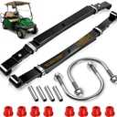 Upgraded Heavy Duty Rear 4-Leaf Springs Kit for Club Car Precedent 2004-Up, Tempo & Onward 2017-Up Golf Cart Suspension with Bushings Sleeves U-Bolts Replace #102509301 102513001 Load Support