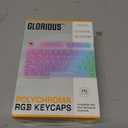 GLORIOUS Gaming Polychroma RGB Keycaps, Translucent Design, Fits 100%, 75% 65% 60% Custom Mechanical Gaming Keyboards, Fits ANSI, ISO, Windows & macOS, English (US)