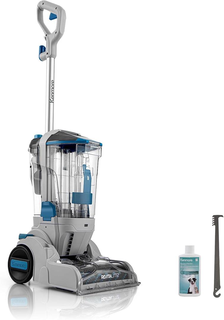 Kenmore KW4010 Pet Portable Carpet Cleaner Machine with High Cleaning Power, 3.2L Clean Tank & 1.4L Dirty Tank, 25ft Cord Length and Two Easy Removable Brushroll for Rug & Upholstery