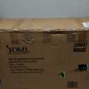 DMI Drop Arm Portable Toilet Commode, Extra-Wide Seat, 500 Pound Weight Capacity, Bucket with Lid Included, Adjustable Legs, Elderly Assistance Products, Grey