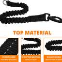 Long Dog Leash 100 FT: Heavy Duty Rope Leashes for Dogs Training with Swivel Lockable Hook Reflective Threads Bungee and Padded Handle - Dog Lead for Large Small Medium Dogs Outside Walking Hiking