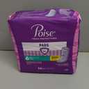 Poise Incontinence & Postpartum Pads for Bladder Leaks, 3 Drop Light Absorbency, Regular Length, 54 Count