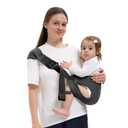 Toddler Carrier for 25-60 lbs,Comfortable&Lightweight Baby Sling Carrier,Adjustable with Left/Right Shoulder Straps,One Size Fits All,Ideal for Shopping and Travel-Grey