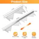 2Pack Stainless Steel Stove Gap Covers, Upgraded Oven Side Gap Filler. Heat-resistant, Attractive and Convenient, 13 to 27.5 In, Ideal for Filling the Gap Between Kitchen Stove and Countertop