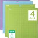 Cricut Cutting Mat Variety Pack (4 Count, 12in x 12in) - for Explore & Maker Machines - Includes 2 StandardGrip, 1 LightGrip, 1 StrongGrip
