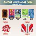 Card Binder 4 Pocket  Trading Card Binder 440 Pockets 55 Sleeves Compatible with Pokemon Cards Album Book Holder for Baseball Football Sports Tcg Game Card Binder