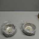 2Pcs Pets Lightweight Stainless Steel Bowl,Removable Stainless Steel Pet Hanging Food Water Feeder Bowl for Puppy Dog Cat Rabbit Ferret Bird Gunea Pigs (Large)