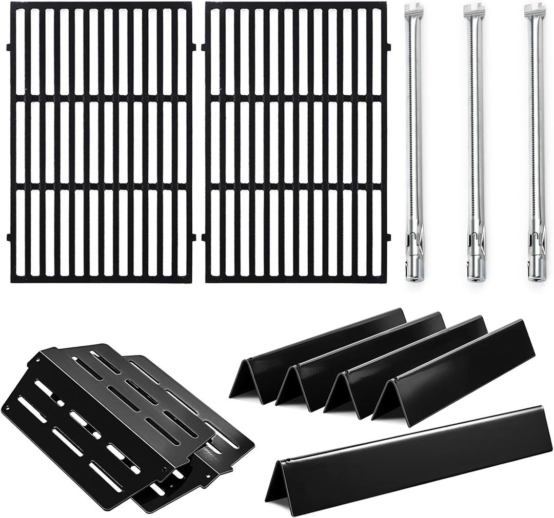 Genesis 7524 Grates 7620 7621 Flavorizer Bars 65505 Heat Deflectors 62752 Burner Replacement Parts for Weber Genesis Grill Parts 300 Series E-310 E-320 E-330 S-310 S320 S-330 EP-310 EP-320 EP-330