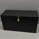 Stainless Steel Dual Battery Box, 12V Car/RV/Marine Battery Box, Black Batteries Relocation Kit for Trailer, Boat, Trolling Motor