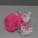 SHENHE Women's 3 Piece Floral Bikini Set with Wrap Coverup Halter Triangle Swimsuits (X-Large, Pink)