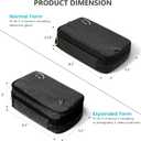 Travelkin Cord Organizer Travel, Electronic Organizer Travel Case, Cable Organizer Bag For Cords,Chargers Phone, Sd Card,Usbs (Black)