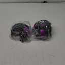 2pcs 11.8" Halloween Candle Rings Wreaths Artificial Glitter Purple Roses Dead Branches Black Leaves Candle Rings Holder Halloween Mini Wreaths for Table Centerpiece Home Dinner Table Christmas Decor