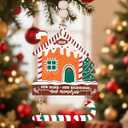 House Warming Gifts New Home, Wood New Home Ornament 2025 New H ome Gift Ideas First Home Christmas Ornament 2025 Gingerbread House Gingerbread Christmas Decorations Housewarming Gifts