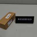 6 Pieces Plastic Reserved Table Sign Table Tent Wedding Guest Reservation Seat Sign for Restaurant Wedding Chairs