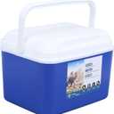 Large 5L Insulated Cooler Box Portable Ice Box for Travel Camping Picnic Fish, Insulated Cooler Box Hard Case Keeps Food Freshness and Drink Cool (Blue)