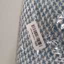 DII Modern Zig Zag Throw Blanket Woven Cotton, Hand-Knotted 2.5" Fringe, 50x60, French Blue