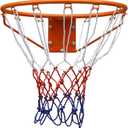 Basketball Folding Hoop, Indoor/Outdoor Hanging Basketball Net, All-Weather Net, Wall Hanging 18"