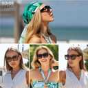 SOJOS Trendy Square Polarized Sunglasses Womens Retro Vintage Women 90s Sun Glasses SJ2612
