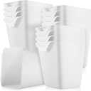 Tessco for you 8 Pack Hanging Cup Holders Multipurpose Utility Rolling Cart Accessories Craft Supplies Hanging Storage Basket Pencil Holder Makeup Container for Home Office Space Saving