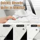 Stone Drying Mat For Kitchen Counter, Marble Drying Stone For Kitchen Counter, 15.8 x11.8" Stone Drying Mat, Stone Mat For Kitchen Sink, Diatomaceous Earth Dish Drying Mat, Dish Drying Stone (White)