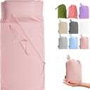 100% Cotton Sleeping Bag Liner with Zipper - Adult Travel Sheet Bed Sack for Hotels Camping Hikers Mattress RV Recliner Sofa Guest Bed Campout Truck Camper Flatbed Bunk Beds