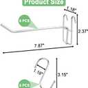 6 Pcs 7.87" Wire Shelf Hooks and 6 Pcs 3.15" S-Shaped Hook for Shelving Heavy Duty Metal Hooks Wire Shelving Accessories