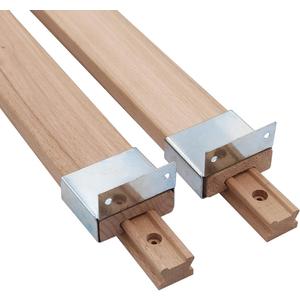 Wooden Drawer Slides 16 Inches Classic Wood Center Guide Track with Slide Glides (1 Pair)