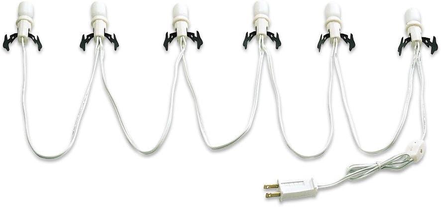 Department 56 Village Collection Accessories Six Socket Light Set, 108 Inch, White