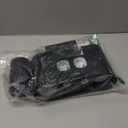 Toothbrush Holder,Multi-Functional Wall Mounted Toothbrush Holder,Toothpaste Dispenser for Bathroom with 2 Toothpaste Squeezers,5 Toothbrush Slots and 4 Cups(Black)