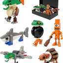 WDYTWFA 290 Pieces Italian Brainrot Building Blocks Kit - 6-in-1 Tung Tung Sahur Viral Meme Brainrot Toys, STEM Learning Construction Toys for Ages 6+ Ideas Gift (with Gift Box) (Christmas)