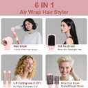 6 in 1 Hair Styler | Air Styling & Drying System | High Speed Blow Dryer Brush | No Heat Damage | Auto-Wrap Curlers, Oval Brush, Round Brush, Comb & Storage Bag