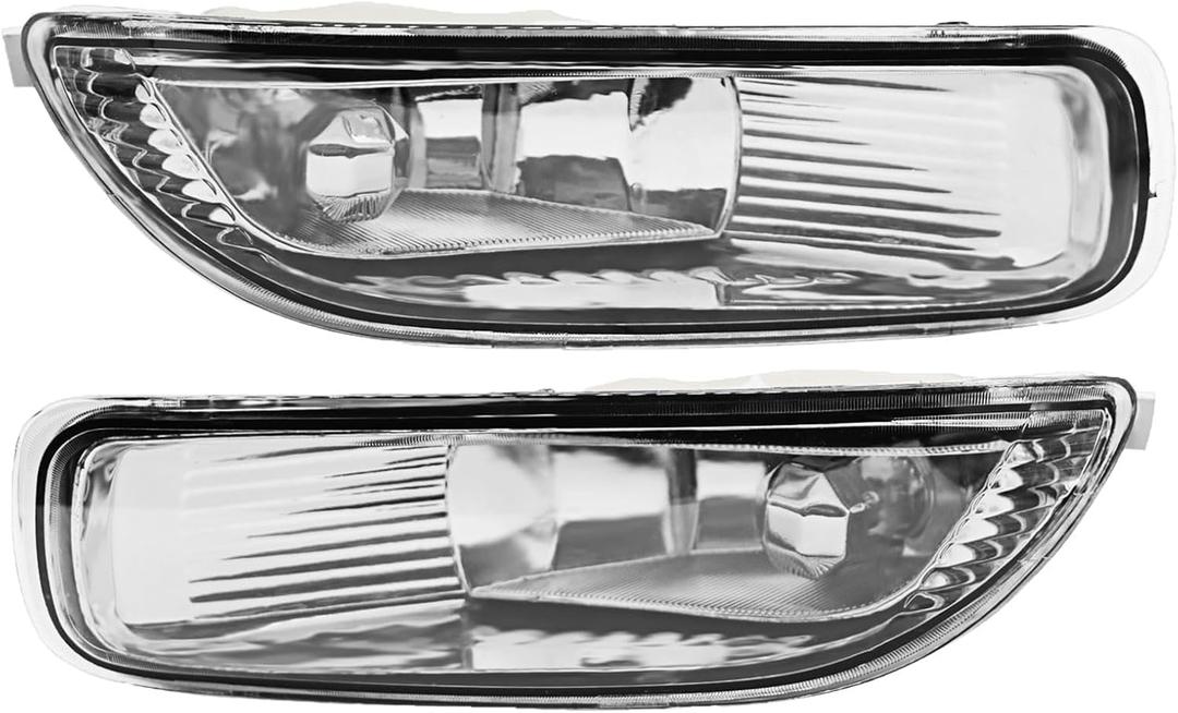 Front Bumper Fog Lights Pair Compatible with Corolla 2003 2004 Left & Right Halogen Fog Light Passenger & Driver Side 81220-02060 81210-02060
