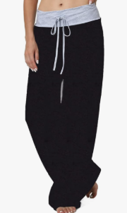 X-Image Women's Comfy Pajama Lounge Pants Floral Print Drawstring Jogger Wide Leg Athletic Pants