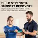 THERABAND FlexBar Resistance Bar, Medium, Green Flex Therapy Bar for Physical Therapy, Wrist & Forearm Exercise Equipment, Non Slip Grip, Compact Design