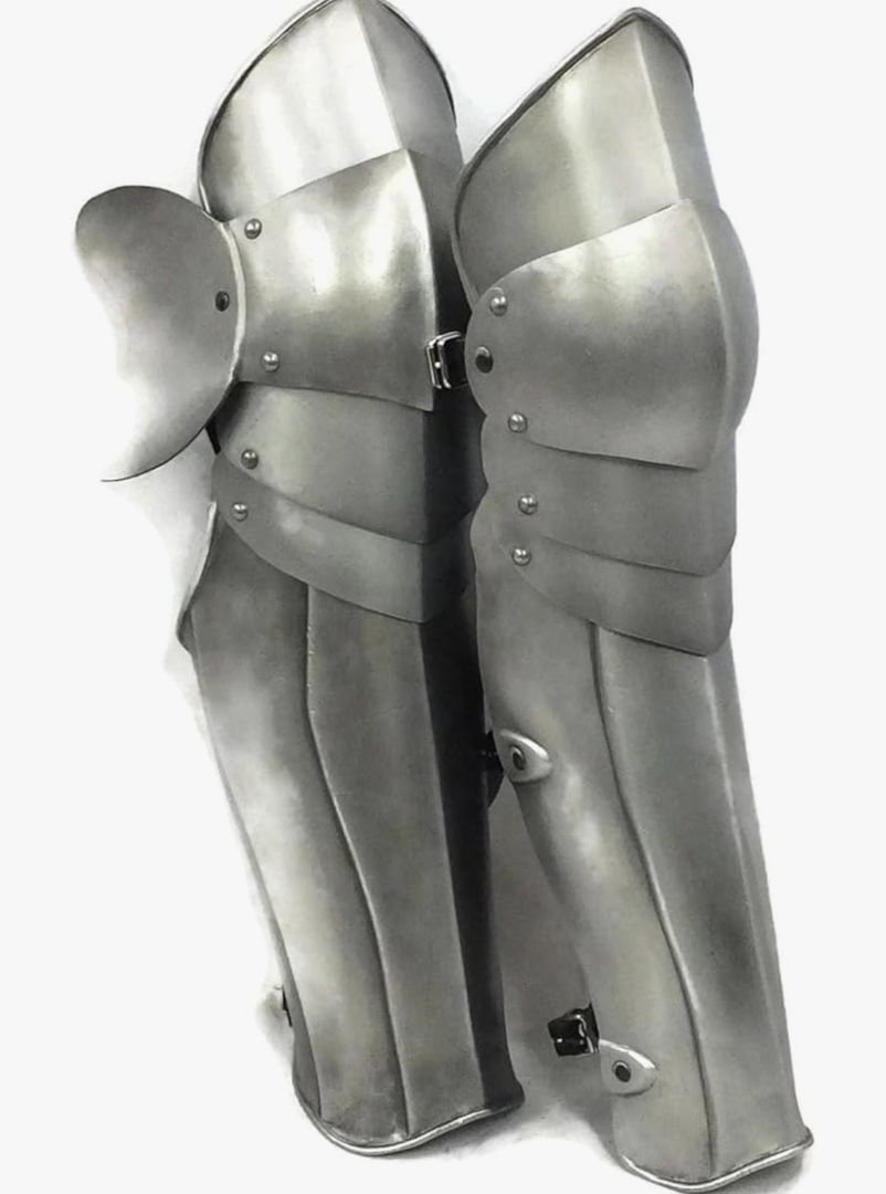 ANTIQUECOLLECTION Articulated Greaves Set Leg Armour Medieval Cosplay