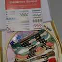 Bradove Beginner Embroidery Kit for Adults Kids, Learn to Embroider 37 Stitches and 13 Cute Patterns, Stitches Kit, Bead Embroidery Kit, Beginner Embroidery Practice