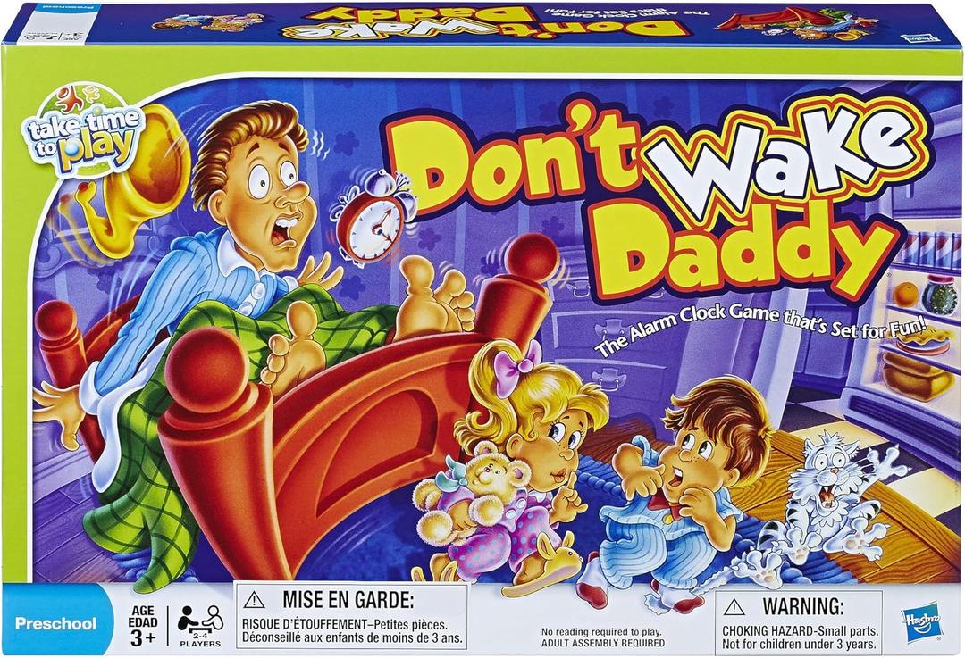 Hasbro Gaming Don't Wake Daddy Preschool Board Game for Kids Ages 3 and Up