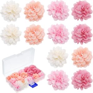 Xuhal 36 Pcs Cute Flower Magnets Set Flower Fridge Magnets Funny Refrigerator Whiteboard Stickers for Office Kitchen Door Decoration Supplies, 4 Colors