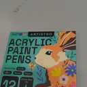 ARTISTRO 12 Regular Paint Pens for Glass Marking, Rock Painting, Ceramic, Wood, Fabric, Scrapbooking, DIY Craft Making, Coloring - Acrylic Paint Markers Extra-Fine Tip 0.7mm