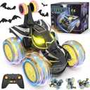 Remote Control Car Stunt RC Cars 360 Rotating with 2.4GHz Rechargeable Wheel Lights Toys Car Gift for Boys 3 4 5 6 7 8 9 10 11 12 (Black)