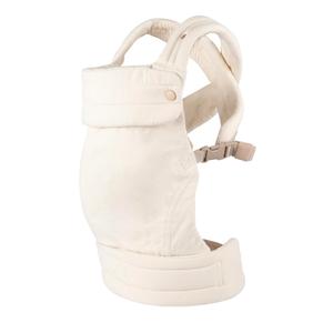 Ergonomic Baby Carrier Newborn to Toddler, Lightweight & Breathable Cotton Infant Carrier for Hands Free Comfort (Off White)