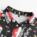 Golf Shirts for Men Dry Fit Short Sleeve Mens Golf Shirt Performance Moisture Wicking Polo Shirts Funny Golf Polo Shirts (Black, M)