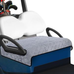 Golf Cart Seat Covers Winter Plush Universal Seat Towel Blanket with Soft Plush Surface for 2 Person Seats Golf Cart Accessories, 49.7"x 28.8" (Grey)