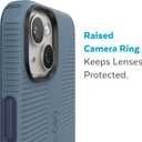 Speck iPhone 15 Plus & 14 Plus Case - Drop Protection, Built for MagSafe, Scratch Resistant - No Slip Grip with Soft Touch Coating for iPhone 6.7 Inch Model - Mystery Blue/Faded Denim CandyShell Pro