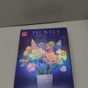 Flower Building Set for Adults Flower Bouquet Botanical Collection Unique Home Dcor or Office Dcor Great Gift for Her and Him (VASE NOT Included)