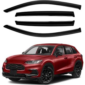 Canvcle Window Visors Rain Guards for Honda HR-V 2023-2025 2026 HRV Accessories, Outside-Mount Tape-On Side Window Wind Deflectors Vent Visors Shades Rainproof 4PCS