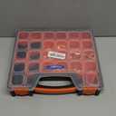 Kuject 220PCS Battery Cable Ends AWG 1 2 4 6 8 1/0 2/0 Gauge, 110PCS Heavy Duty Copper Wire Lugs Kit, Battery Cable Terminal Connectors Assortment with 110PCS 3:1 Heat Shrink Tubing